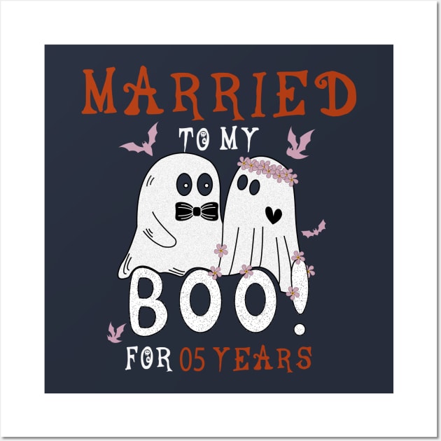 Funny 5th Wedding Anniversary October 5th Anniversary Wall Art by YOUNESS98